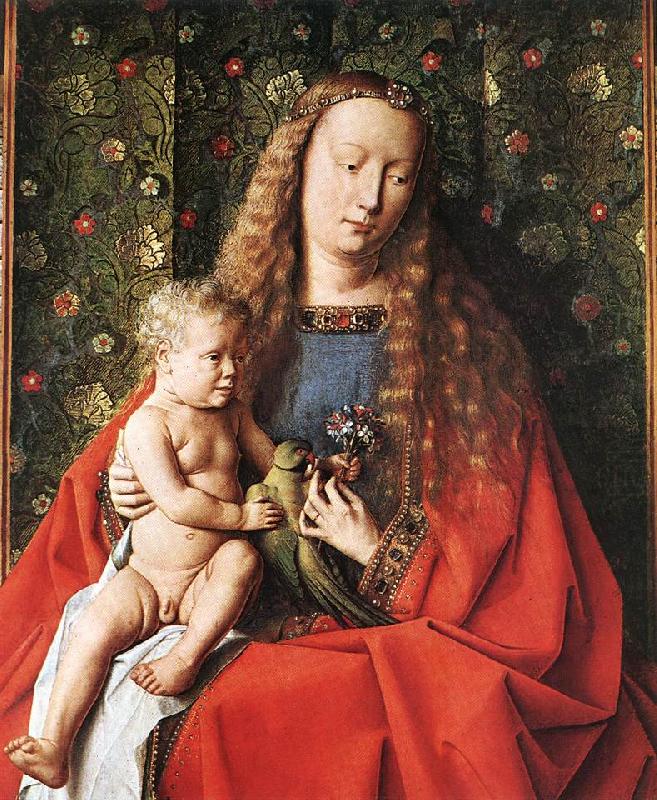 EYCK, Jan van The Madonna with Canon van der Paele (detail) dfg china oil painting image